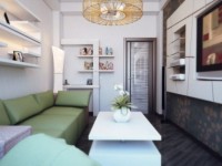 Malý obývací pokoj - 100 fotografií interiérového designu (7 nápadů)