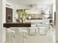 Skleněný stůl do kuchyně - 100 fotografií perfektního designu v interiéru kuchyně