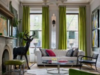 Zöld függöny - hogyan lehet nyugodt és finom belső teret készíteni (70 fénykép)