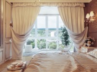 Aizkari guļamistabā - 170 labākie foto dizaina aizkari guļamistabai