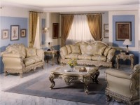 Baroka stila dzīvojamā istaba - 120 skaista dizaina fotoattēli