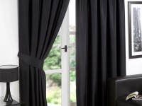 Sorte gardiner - 75 bilder av ideer for et elegant interiør