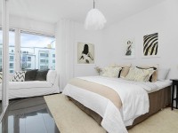 Parlak yatak odası - kusursuz bir şekilde tasarlanmış beyaz yatak odası iç mekanı için fikirlerin 100 fotoğrafı