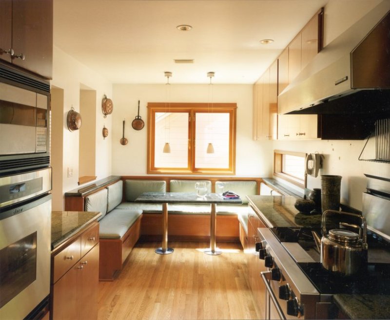 chic-sub-nul-køleskab-mode-Seattle moderne-køkken-dekoratører-med-indbygget-banket-indbygget-bænk-bygget